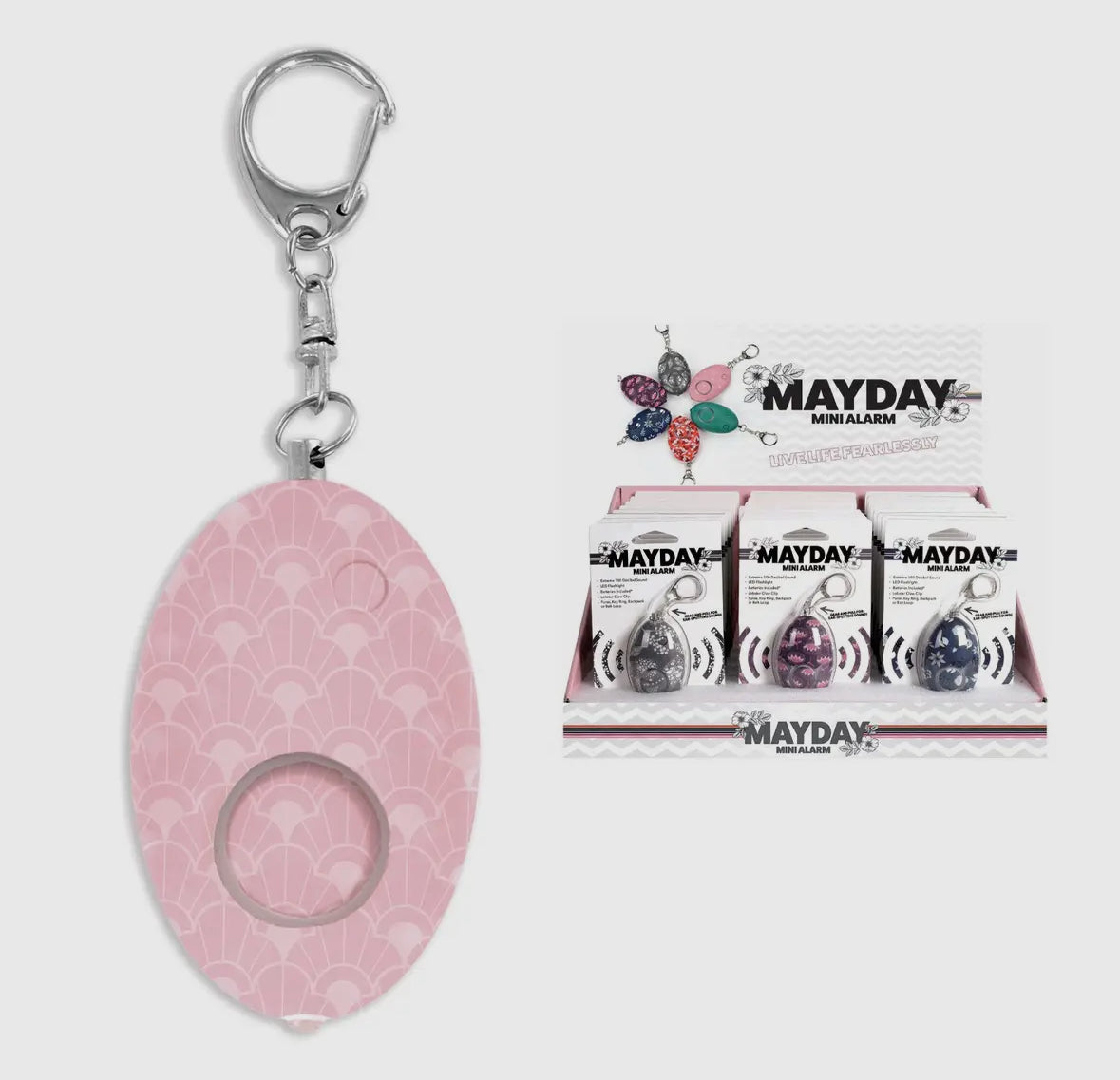 Mayday mini alarm key chain