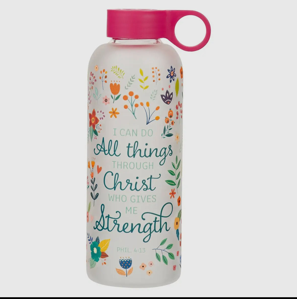 Phil 4:13 Christian I Can Do All Things Water Bottle