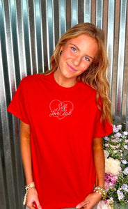 Embroidered Self Love Club t-shirt by Basil & Burch