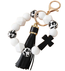 Cross wristlet keychain