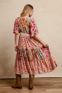 Bibi tiered floral maxi dress