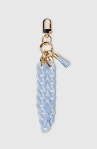 Crush swirled acrylic chain tassel keychain wristlet