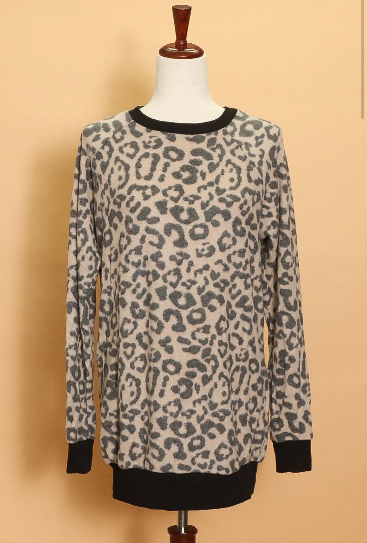 Leopard print sweatshirt