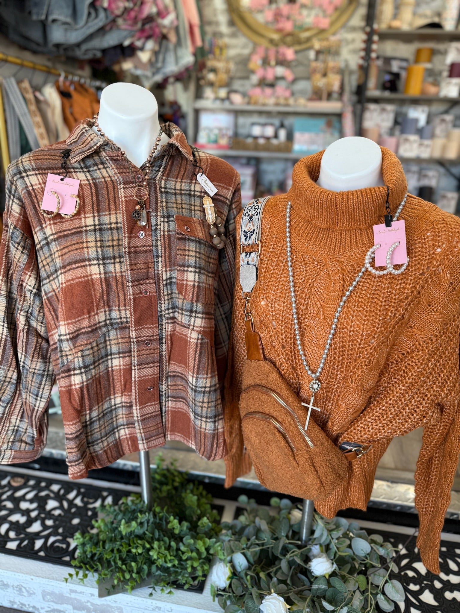 ✨CYBER MONDAY✨ Umgee rust plaid shacket