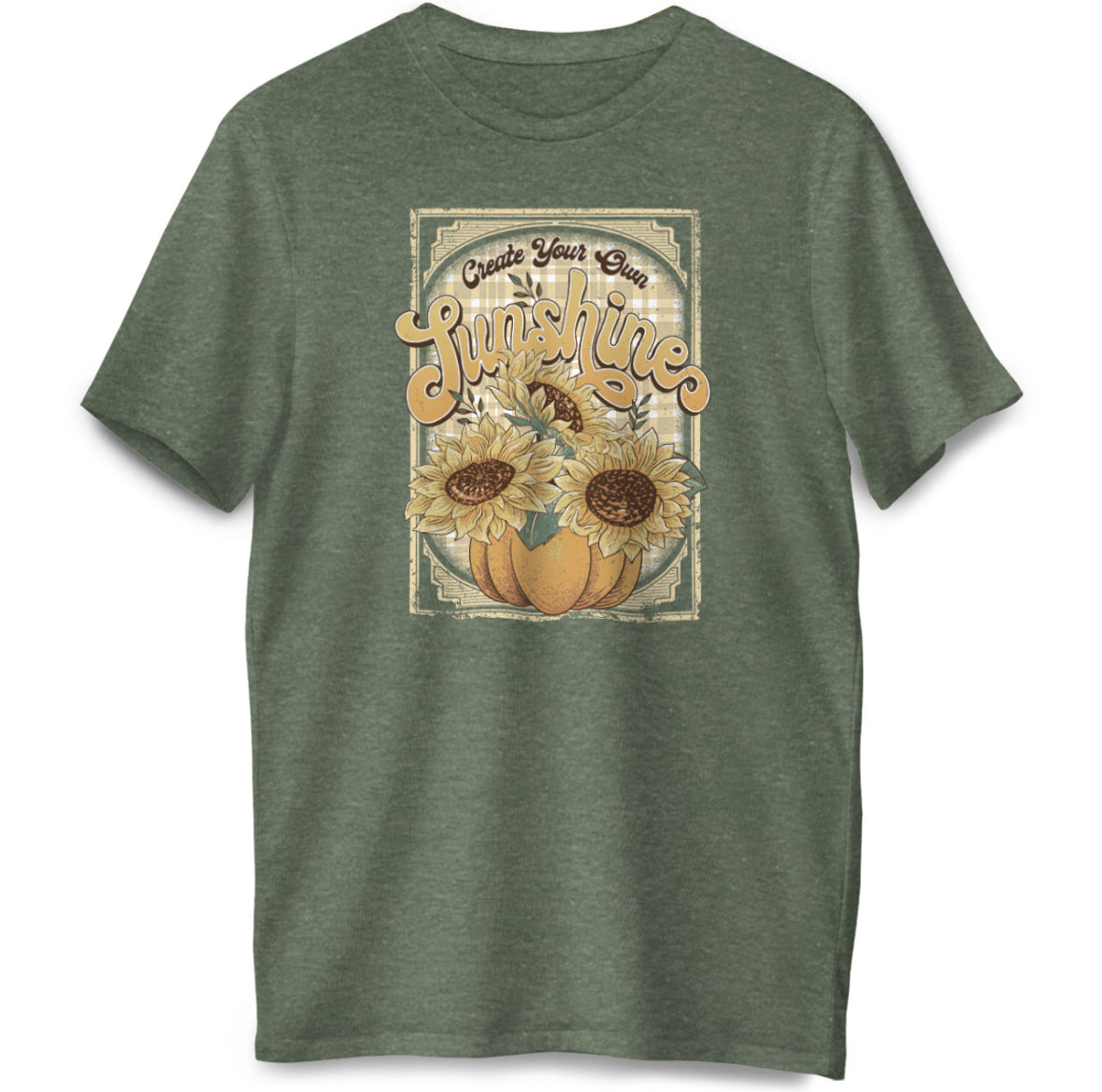 Create Your Own Sunshine Sunflower Pumpkin Fall T-shirt