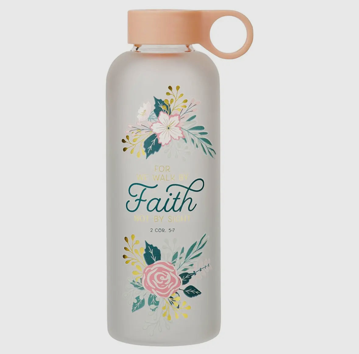 Christian Cor. 5:7 Walk By Faith water bottle