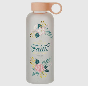 Christian Cor. 5:7 Walk By Faith water bottle