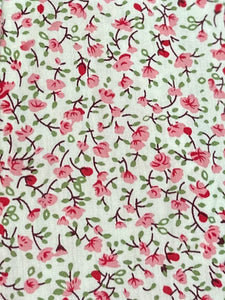 Ivory floral summer pocket dress