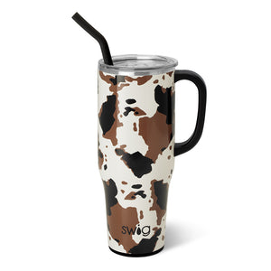 Swig 40oz Hayride Mega Mug Cow Print Tumbler