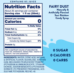 NEW! Jordan's Skinny Syrups Sour Fairy Dust Sugar Free Drink Syrup Mix