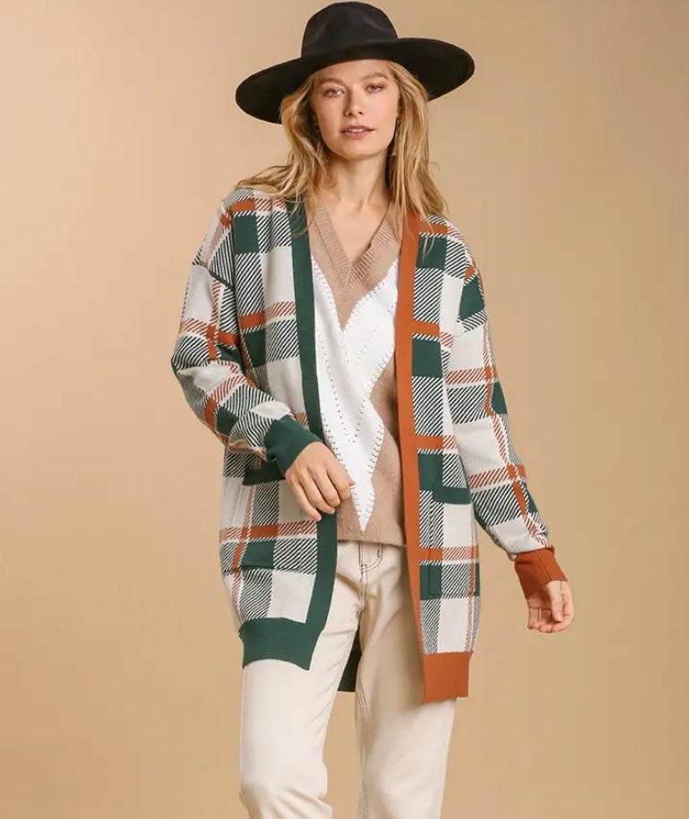 ✨CYBER MONDAY✨ Umgee plaid cardigan