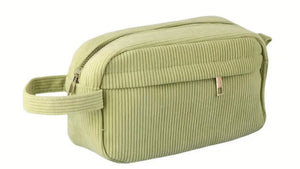 Corduroy pastel makeup bag