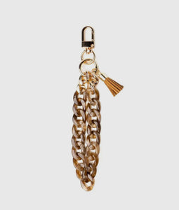 Crush swirled acrylic chain tassel keychain wristlet