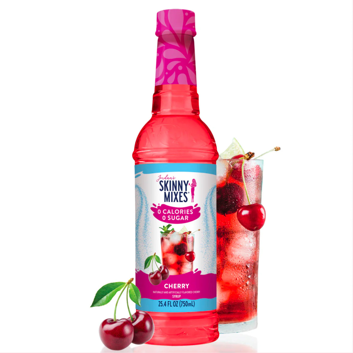 Jordan's Skinny Syrups Cherry Sugar Free Drink Syrup Mix