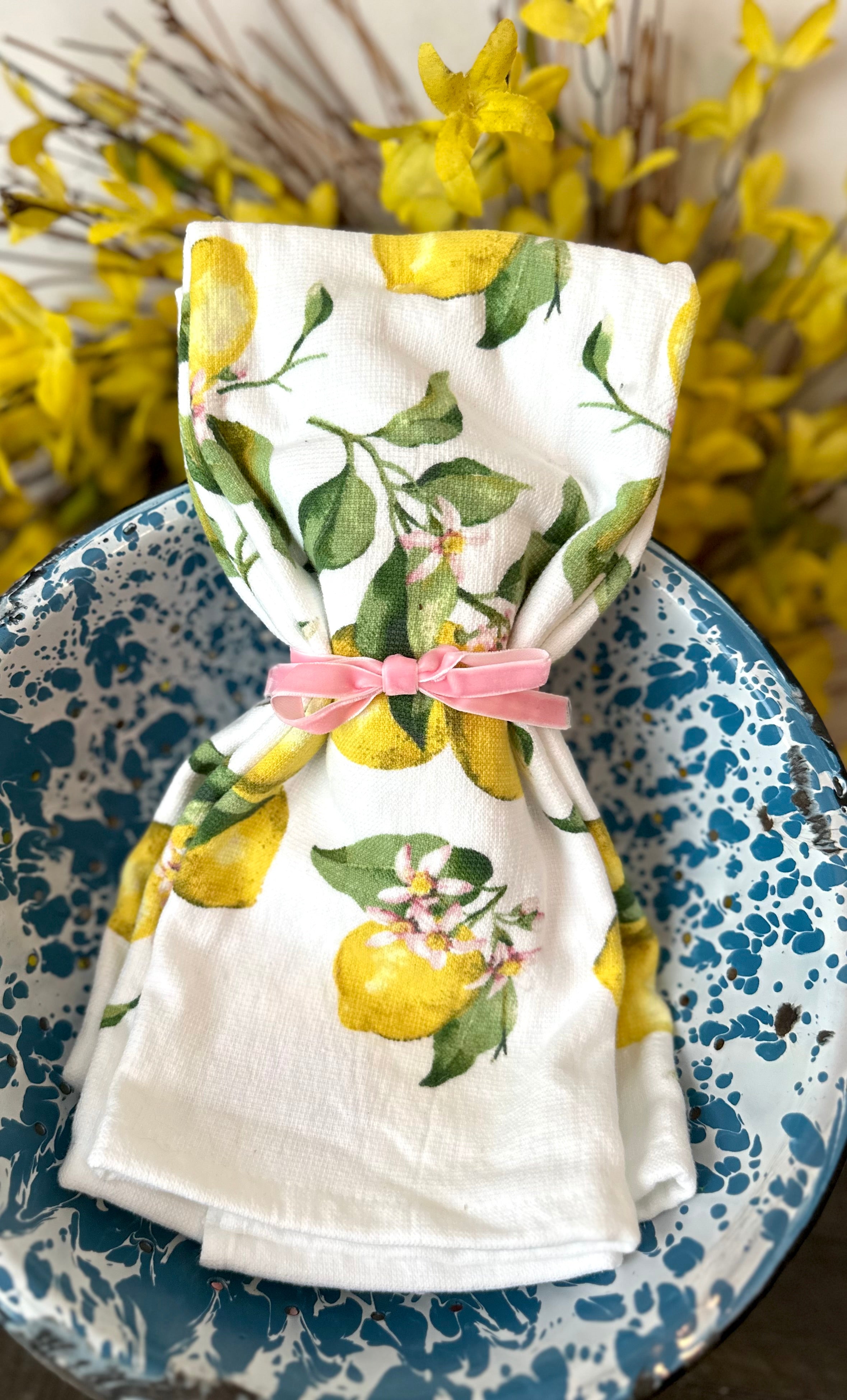 Lemon kitchen towels Set of 2