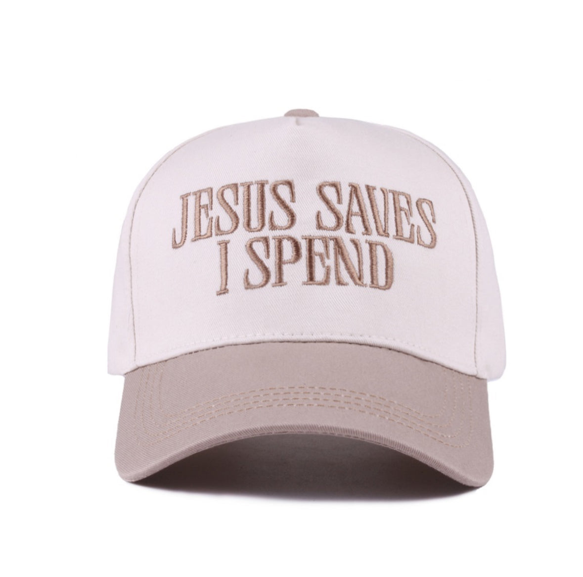 Christian Jesus Saves I Spend hat