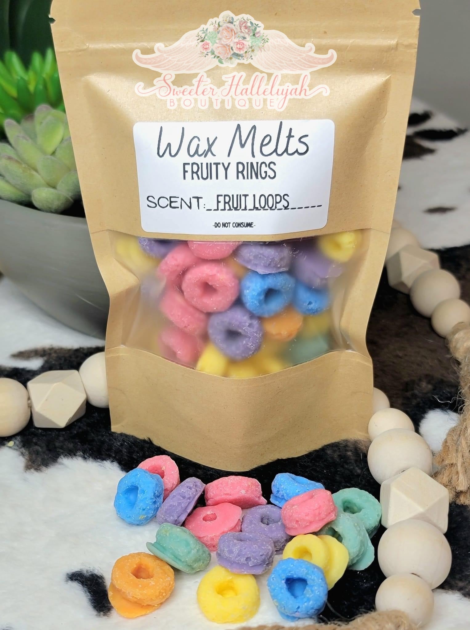 Fruit rings fruit loop like cereal scent wax melts