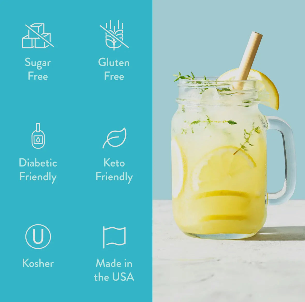 Jordan's Skinny Syrups Lemonade sugar free drink mix