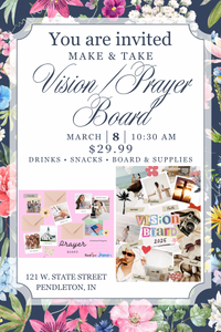 Ticket - March 8 • 10:30am Vision / Prayer Board Craft, Drinks & Treats