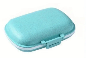 Travel case pill box organizer