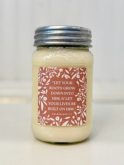 The Lord Says 16oz Clean burning soy candle Antique Candle Company Heather Hill Bowtique