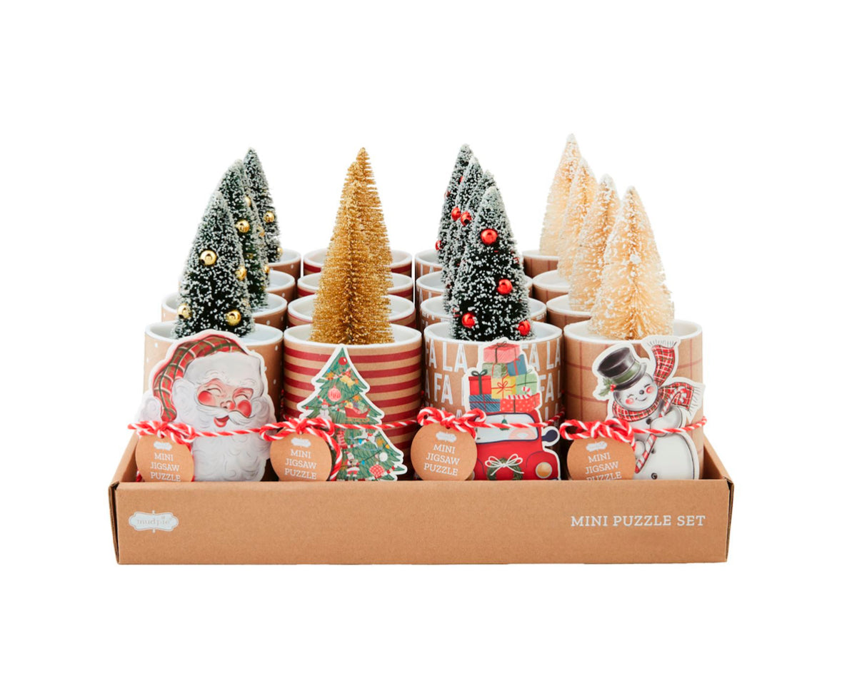 Mudpie Christmas Mini Puzzle Gift Set