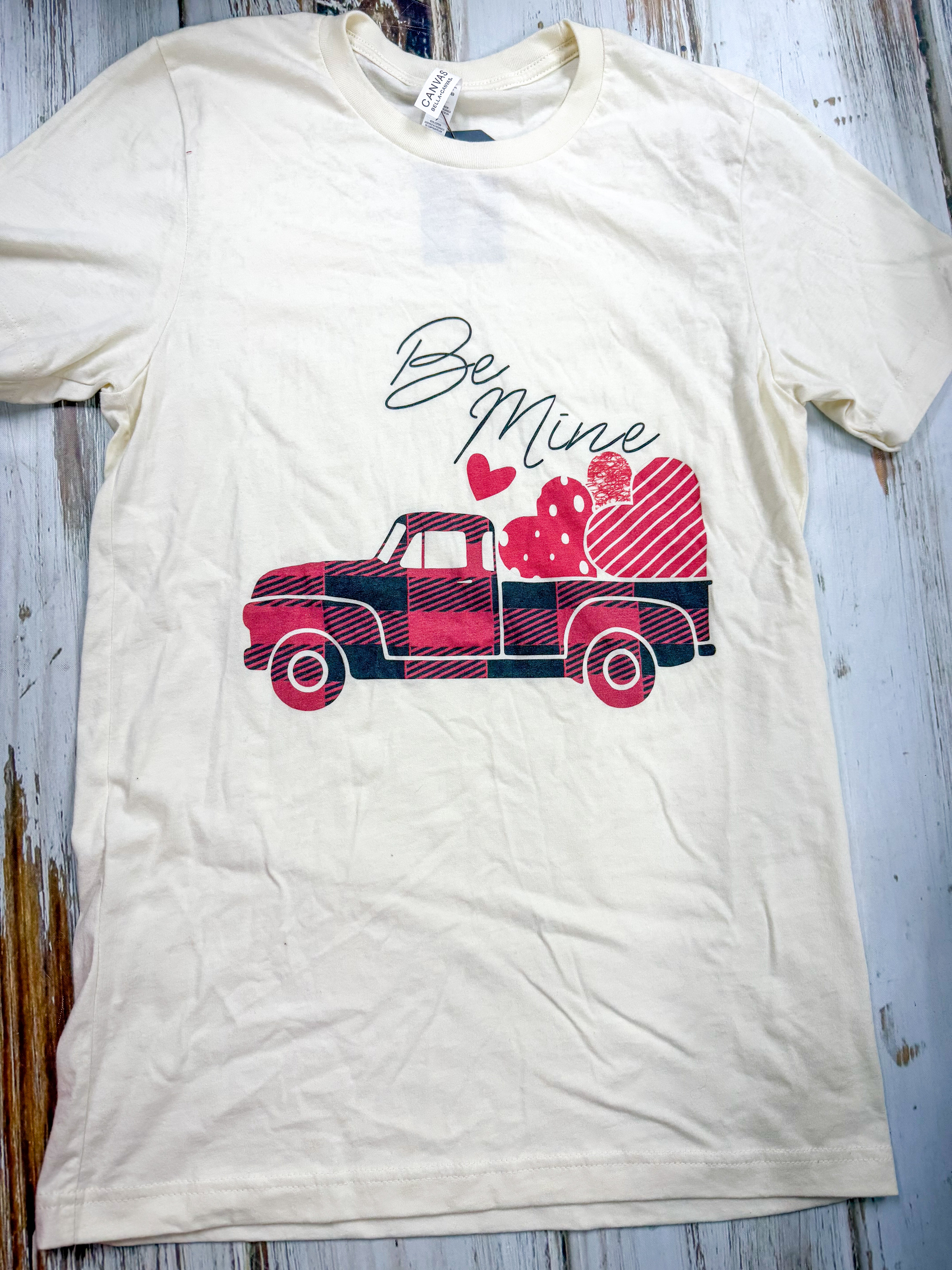 Be Mine Valentine's Day truck t-shirt