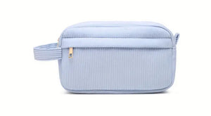 Corduroy pastel makeup bag