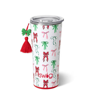 Swig 20oz Christmas Ribbon & Bows Tumbler