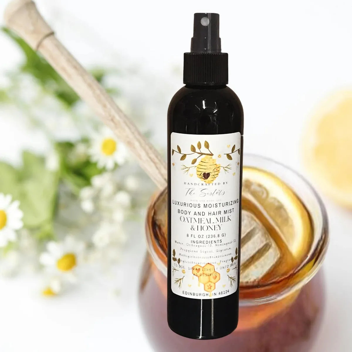 Handcrafted by the Sisters Luxurious Moisturizing Body & Hair Mist - Multiple Scents