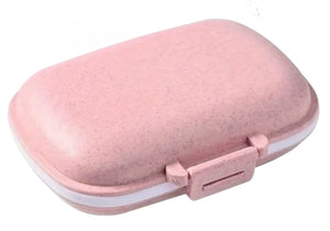 Travel case pill box organizer