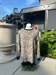 Leopard print sweatshirt