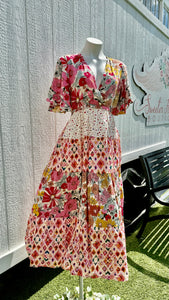 Bibi tiered floral maxi dress