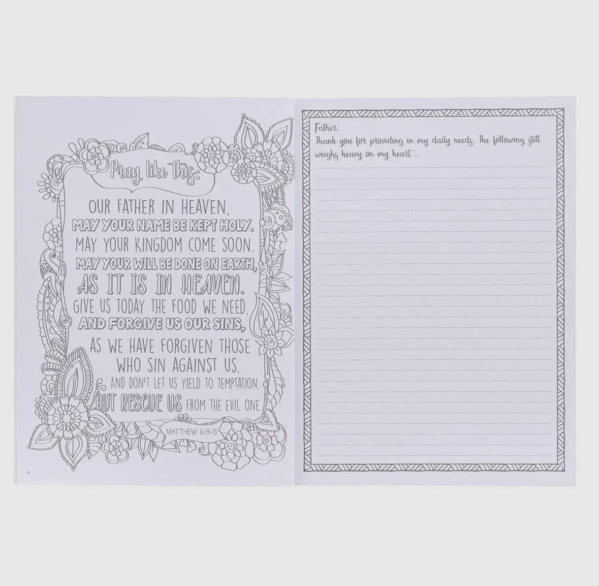 Christian My Coloring Prayer Journal