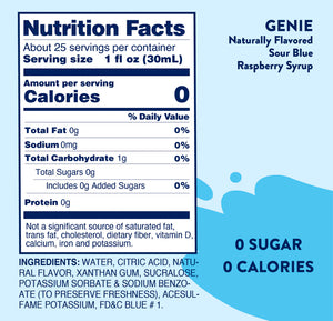 NEW! Jordan's Skinny Syrups Sour Genie Sugar Free Drink Syrup Mix