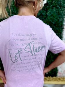 Let them lavender t-shirt
