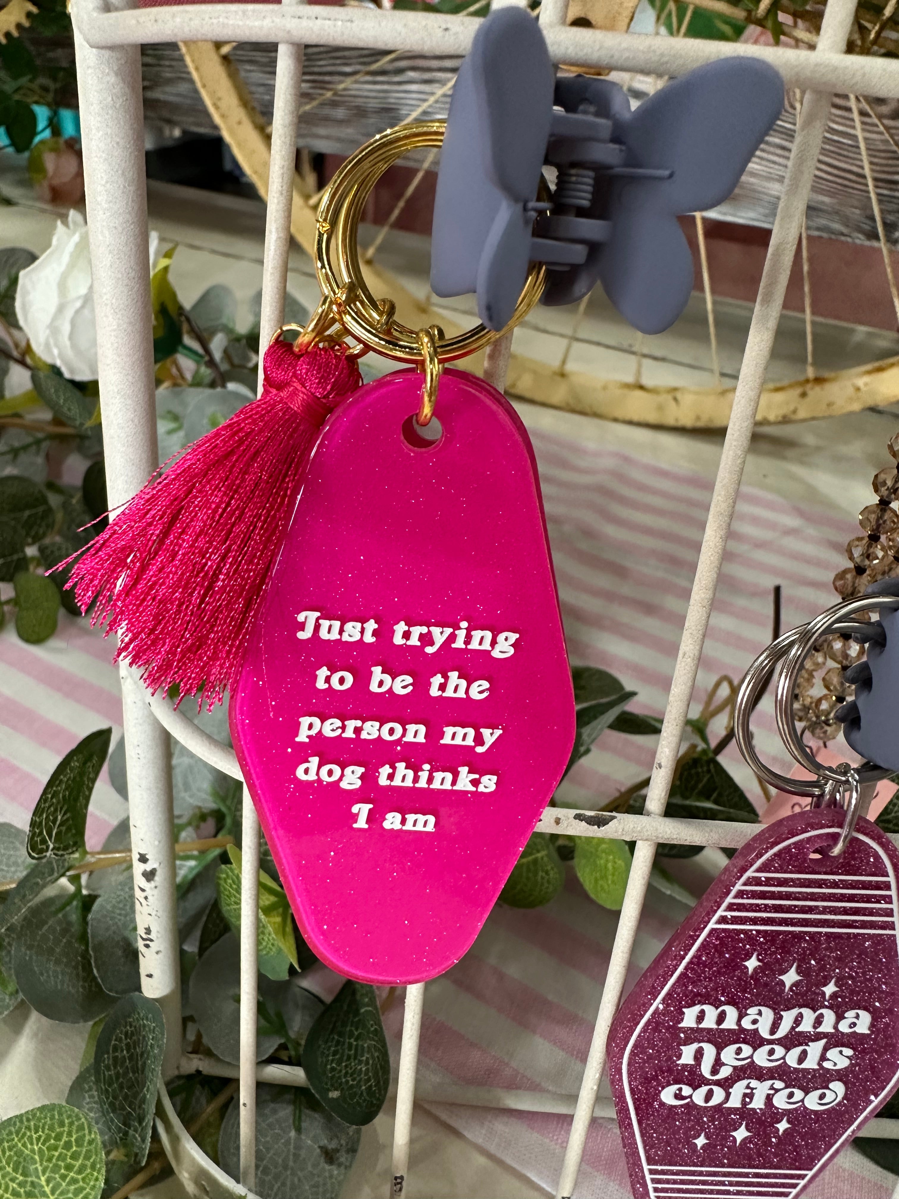 Fun saying keychain