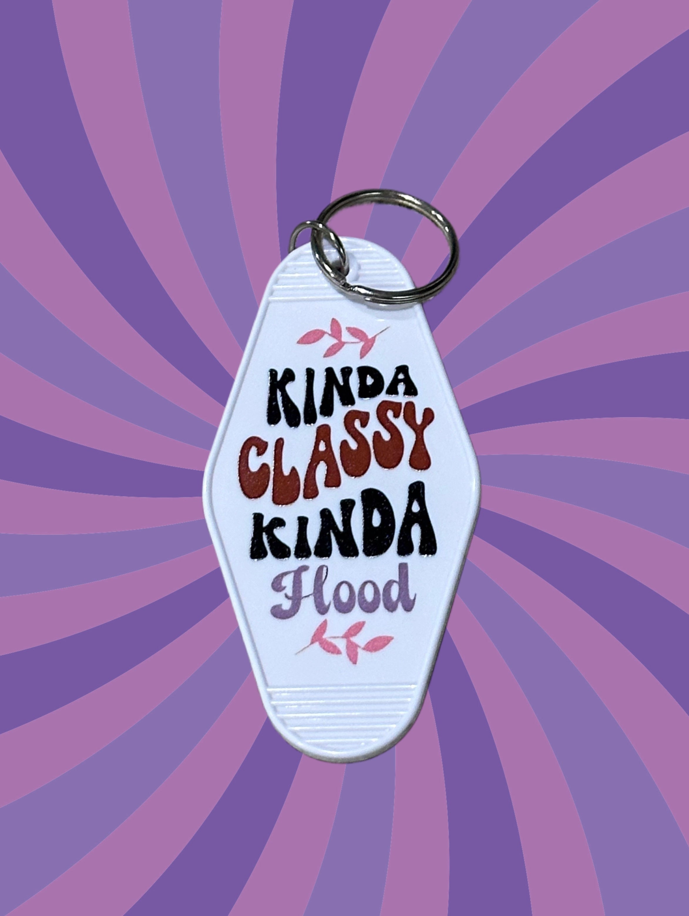 Word plastic keychain Teacher • Book Lover • Classy / Hood