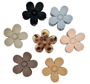 Fall colors Flower claw hair clip
