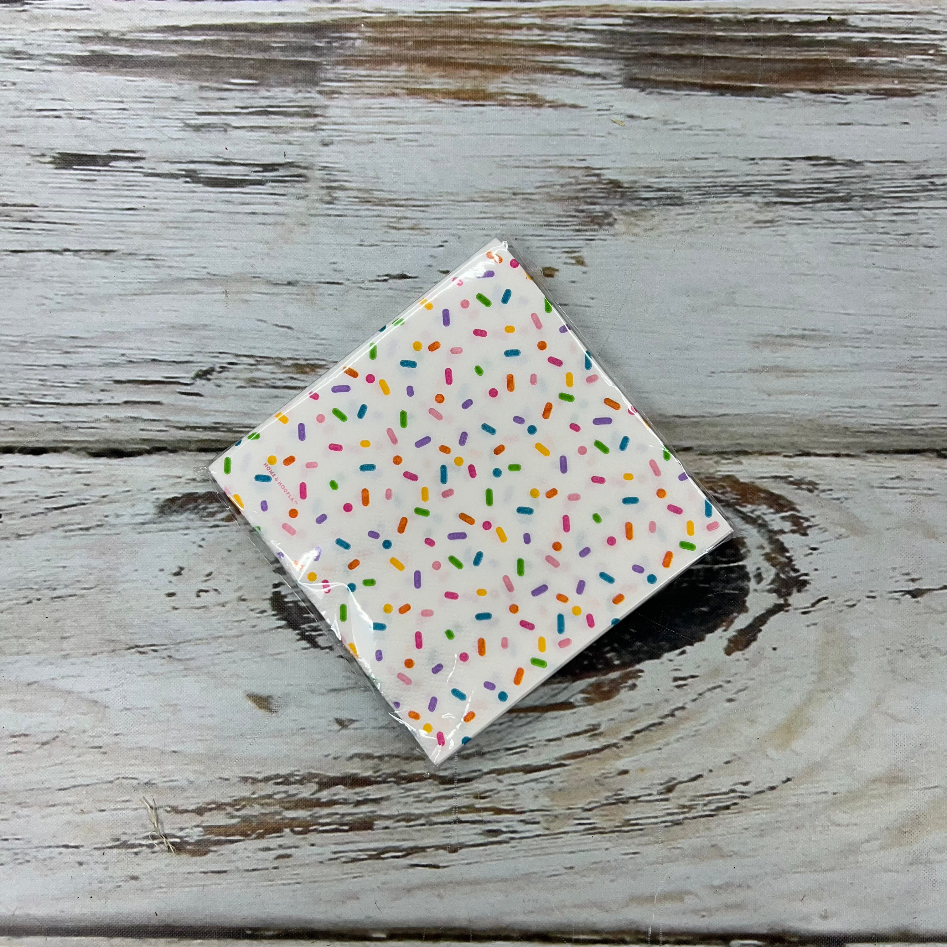 Small sprinkle paper napkins