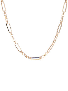 Gold 18" linked chain necklace