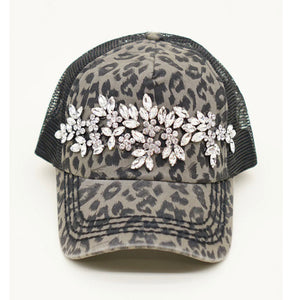 Olive & Pique Leopard Trucked Hat