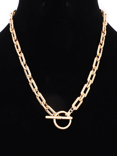 Link chain necklace gold or silver