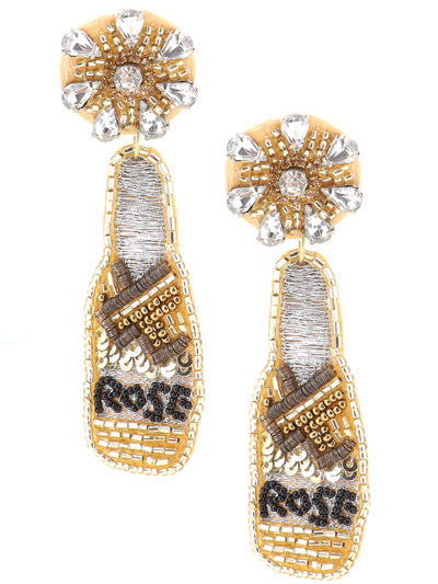 Party Rose beaded earrings