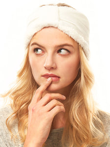 Sherpa velvet winter headband